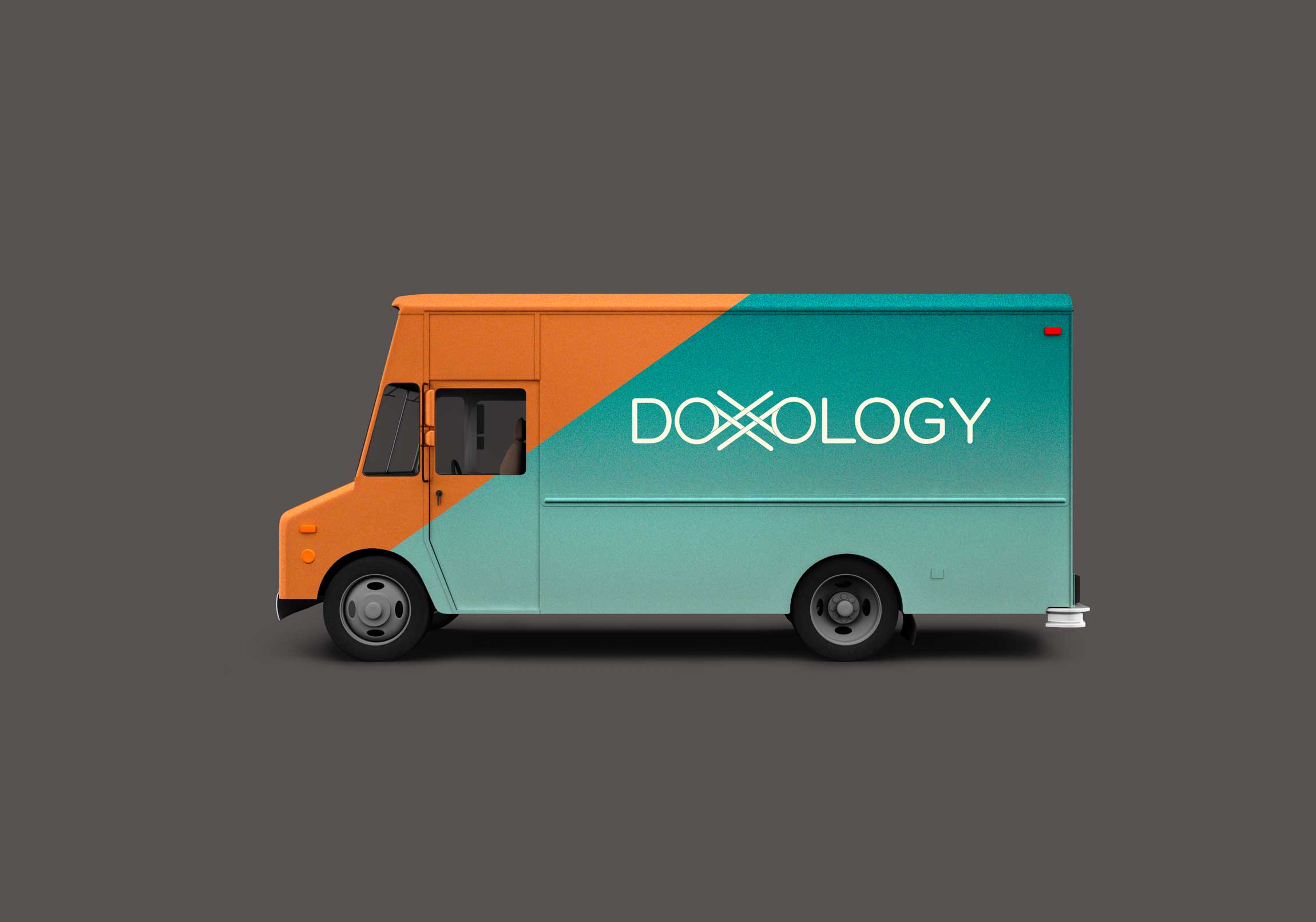 smithHOUSE-branding-logo-design-phoenix-coffee-shop-branding-gallery-stepvan-gray Doxology coffee roasters Van with logo and branding system