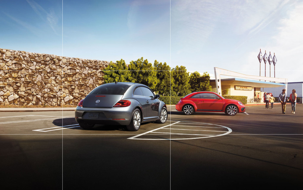 2019 VW Beetles, gray and red