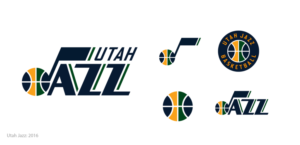 NBA sports teams branding, new logos, Utah Jazz