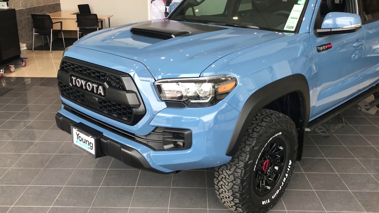 Blue Grey Toyota Tacoma