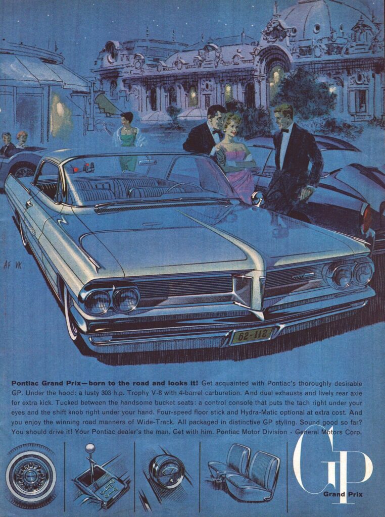 1962 Pontiac Grand Prix Coupe, Ad "Night Life"